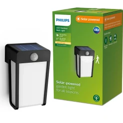 Philips wandlamp Shroud zwart opaal 2,3W met sensor