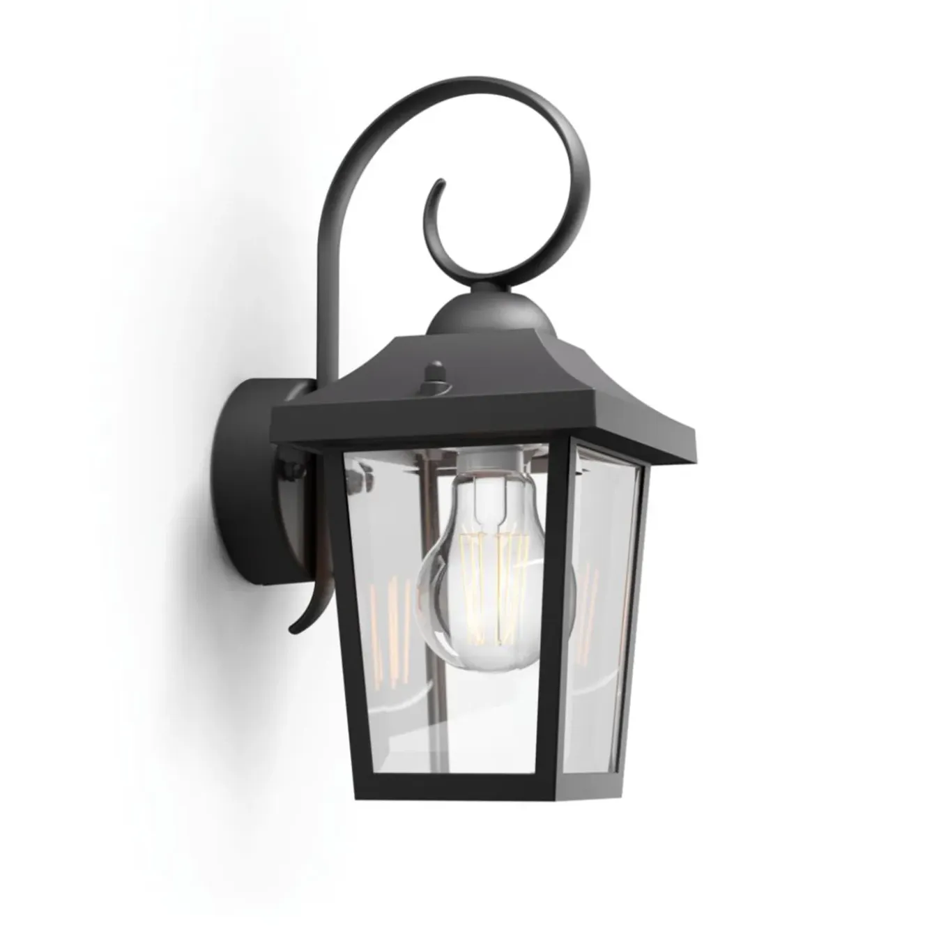 Philips wandlantaarn Buzzard zwart E27