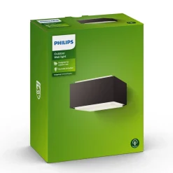 Philips wandverlichting Hedgehog grijs E27