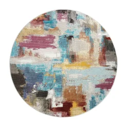Picasso Artisan Vintage Rond Vloerkleed Multi - 160 Cm Diam.