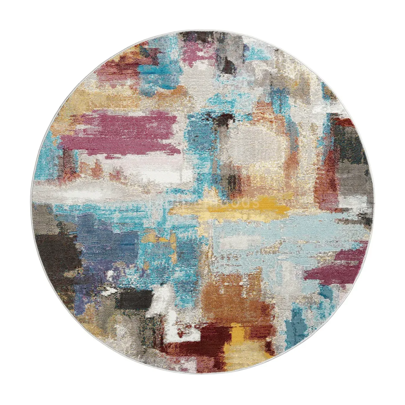 Picasso Artisan Vintage Rond Vloerkleed Multi - 160 Cm Diam.