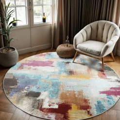 Picasso Artisan Vintage Rond Vloerkleed Multi - 160 Cm Diam.