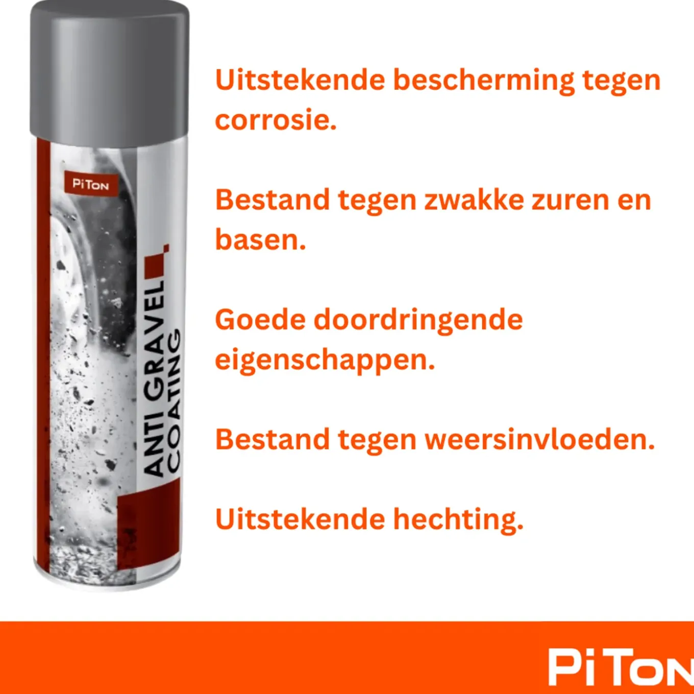 Piton - Anti-grind Coating Spuitbus - Wit - 500 Ml