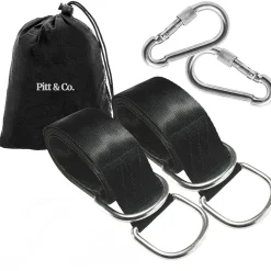 Pitt & Co.® Ophangsysteem voor Hangmat/Schommel/Netschommel, Inclusief Haken, set van 2 stuks