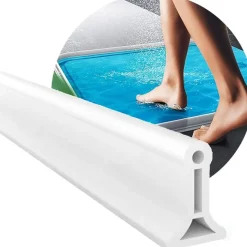 Pitt & Co. Waterkering Douche Zelfklevend – Waterstopper - 200 cm x 3cm x 4cm – Wit