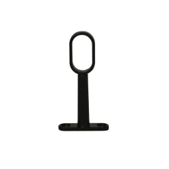Plafondsteun Spaceo - Uitschuifbaar Ovaal 30x15mm - Zamak Zwart - 1 stuk