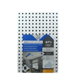 Decoflair Plafondtegel Noma Acoustic Style polystyreen 58,5x39x3,2cm 4st