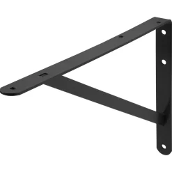 Plankdrager Industrie mat zwart 25x40cm