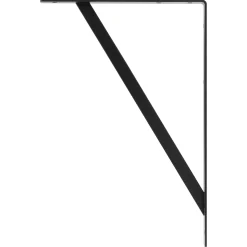 Plankdrager Industrie mat zwart 25x40cm