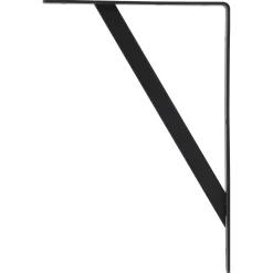 Plankdrager Industrie mat zwart 20x30cm