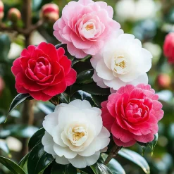 Plant in a Box - Camellia Japonica Japanse Roos X3 - Hoogte 25-40cm