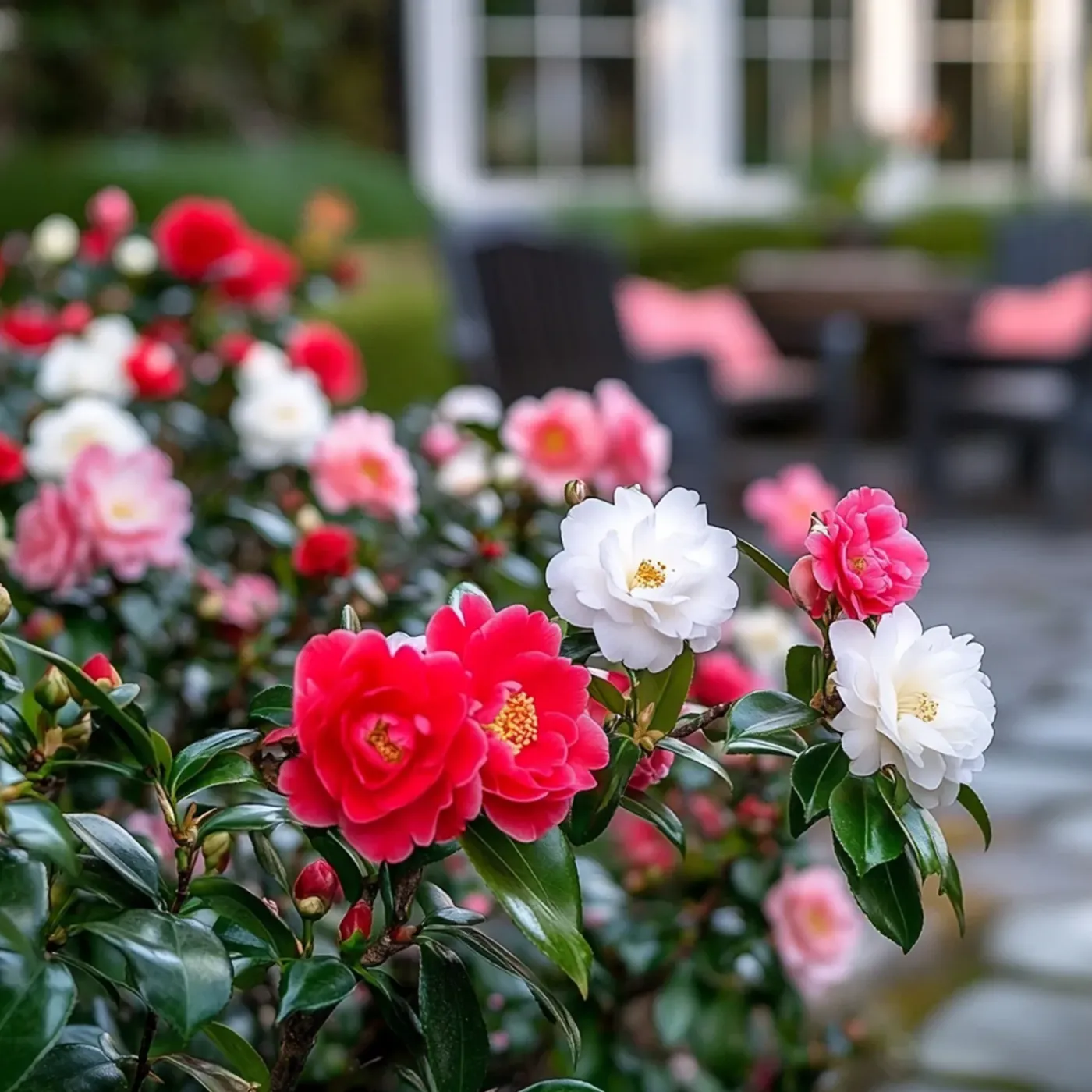 Plant in a Box - Camellia Japonica Japanse Roos X3 - Hoogte 25-40cm