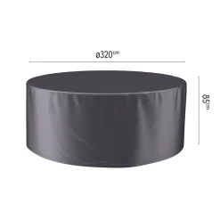 Aerocover Platinum Ronde Tuinsethoes - 320x85 Cm.