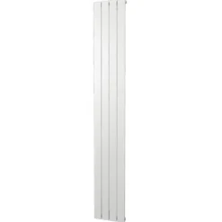Plieger Cavallino Retto Designradiator Verticaal Enkel Middenaansluiting 1800x298mm 614w Mat Wit