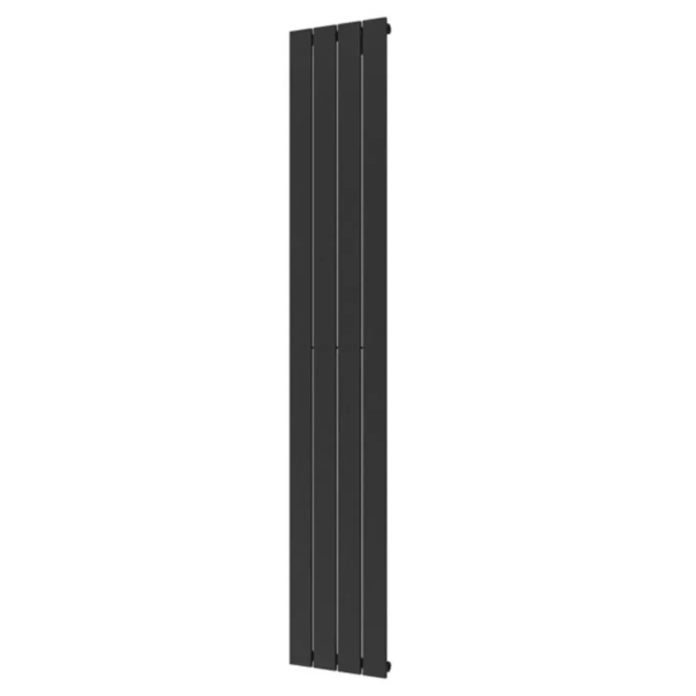 Plieger Cavallino Retto Designradiator Verticaal Enkel Middenaansluiting 1800x298mm 614w Zwart