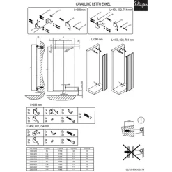 Plieger Cavallino Retto Designradiator Verticaal Enkel Middenaansluiting 1800x298mm 614w Zwart