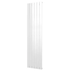 Plieger Cavallino Retto Designradiator Verticaal Enkel Middenaansluiting 1800x450mm 910w Wit