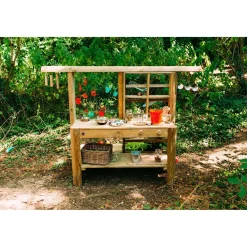 Plum Modder Keuken Hout Outdoor Discovery Mud Pie Kitchen Naturel