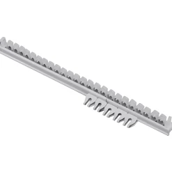 Plus uitschuifbare gordijnrail wit 210-400 cm