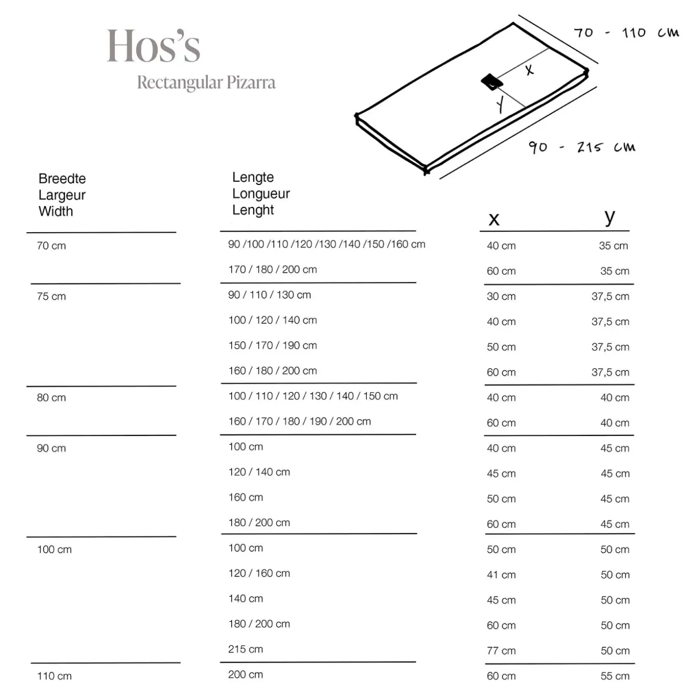 Poalgi - Douchebak Extra Plat Antislip - Serie Hos's - Cement - 100x180 Cm - Textuur Leisteen