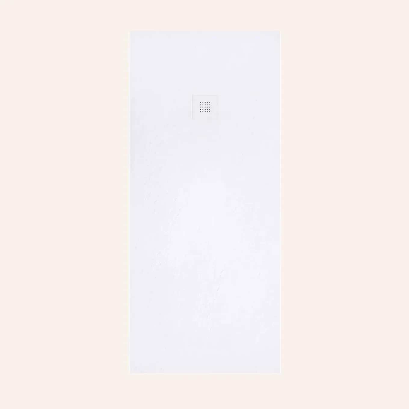 Poalgi - Douchebak Extra Plat Antislip - Serie Arena - Wit - 90x160 Cm - Textuur Sable