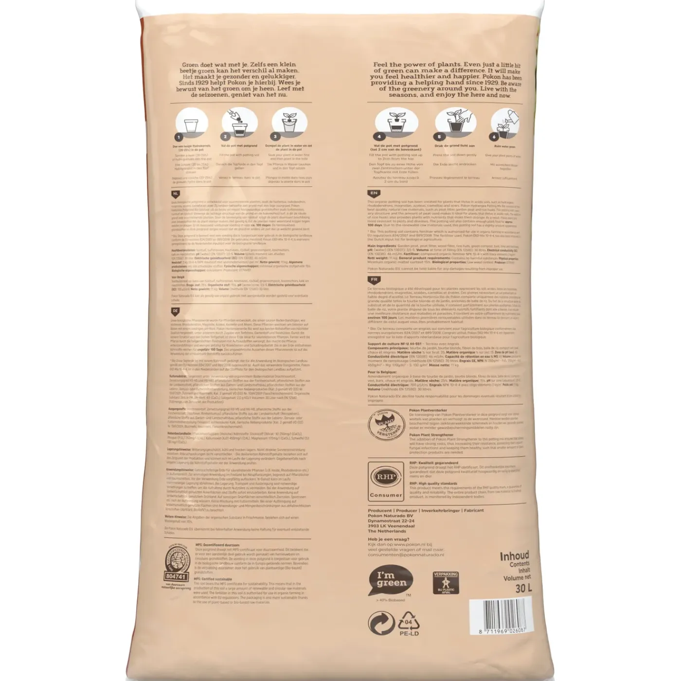 Pokon Hortensia Grond Bio 30L