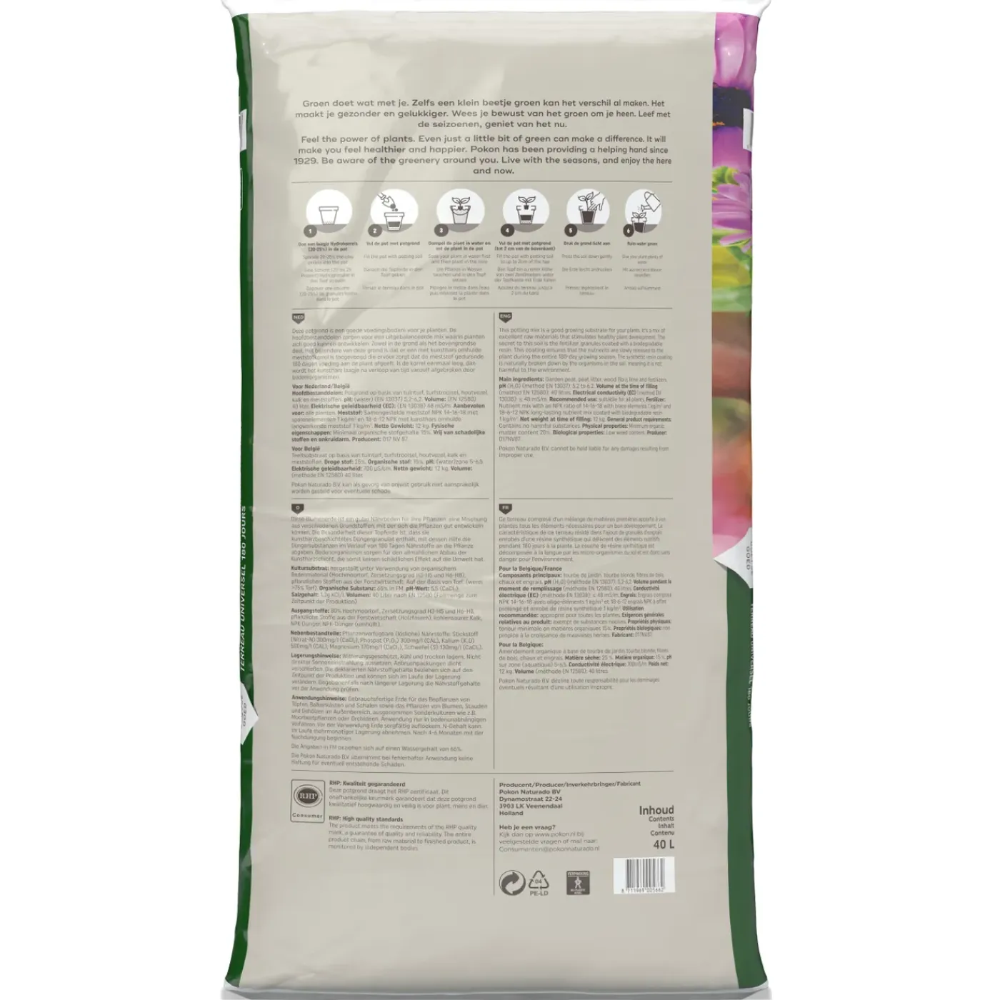 Pokon Potgrond Langwerkend 40L