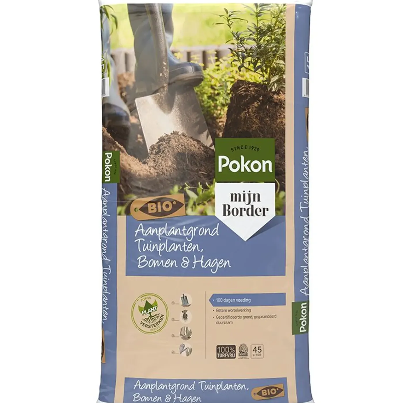 Pokon Potgrond Voor Tuinplanten, Bomen & Hagen - 45l