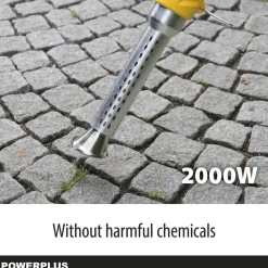 Powerplus Elektrische Onkruidverwijderaar 2000w, 115 Cm, 650°c, Onkruidtrekker