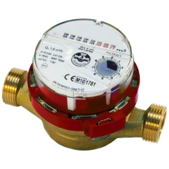 Powogaz 3/4" Heet Warm Water Flowmeter Schroefdraad 4 m3/u Rood Van Kleur