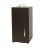 Practo pellet box W412 70l zwart deksel 70x35x35 cm