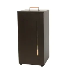 Practo pellet box W412 70l zwart deksel 70x35x35 cm