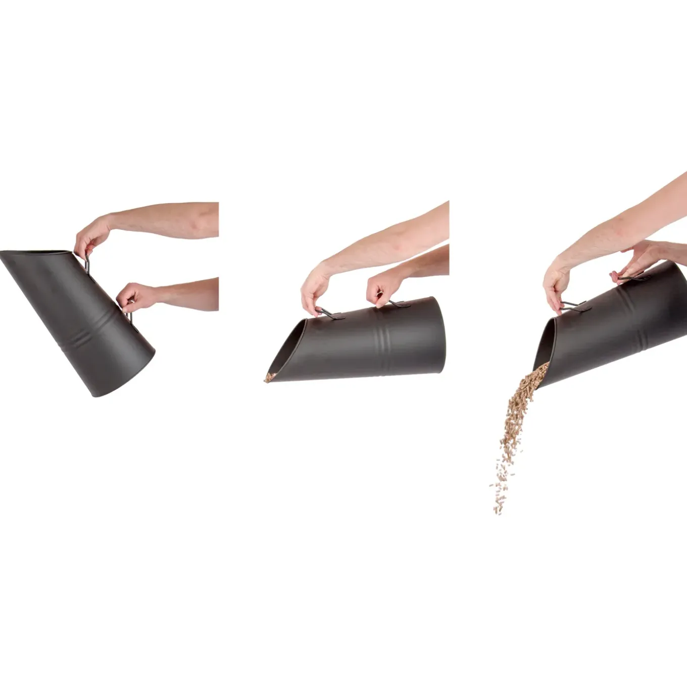 Practo pellet emmer zwart 51 cm