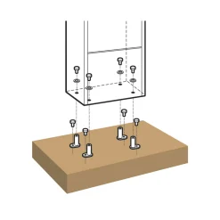 PRACTO Staande brievenbus B703A Frankfurt mat grijs 100x38x29 cm