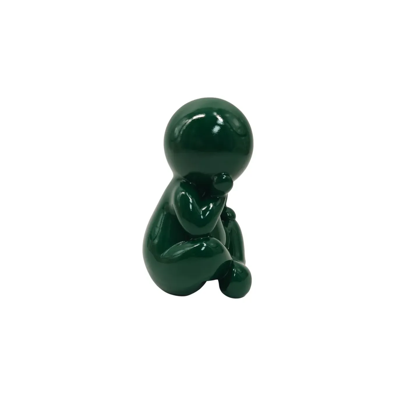 Present Time - Beeld Amigo Sitting Medium - Groen - 11,3x10,2x16,3 Cm