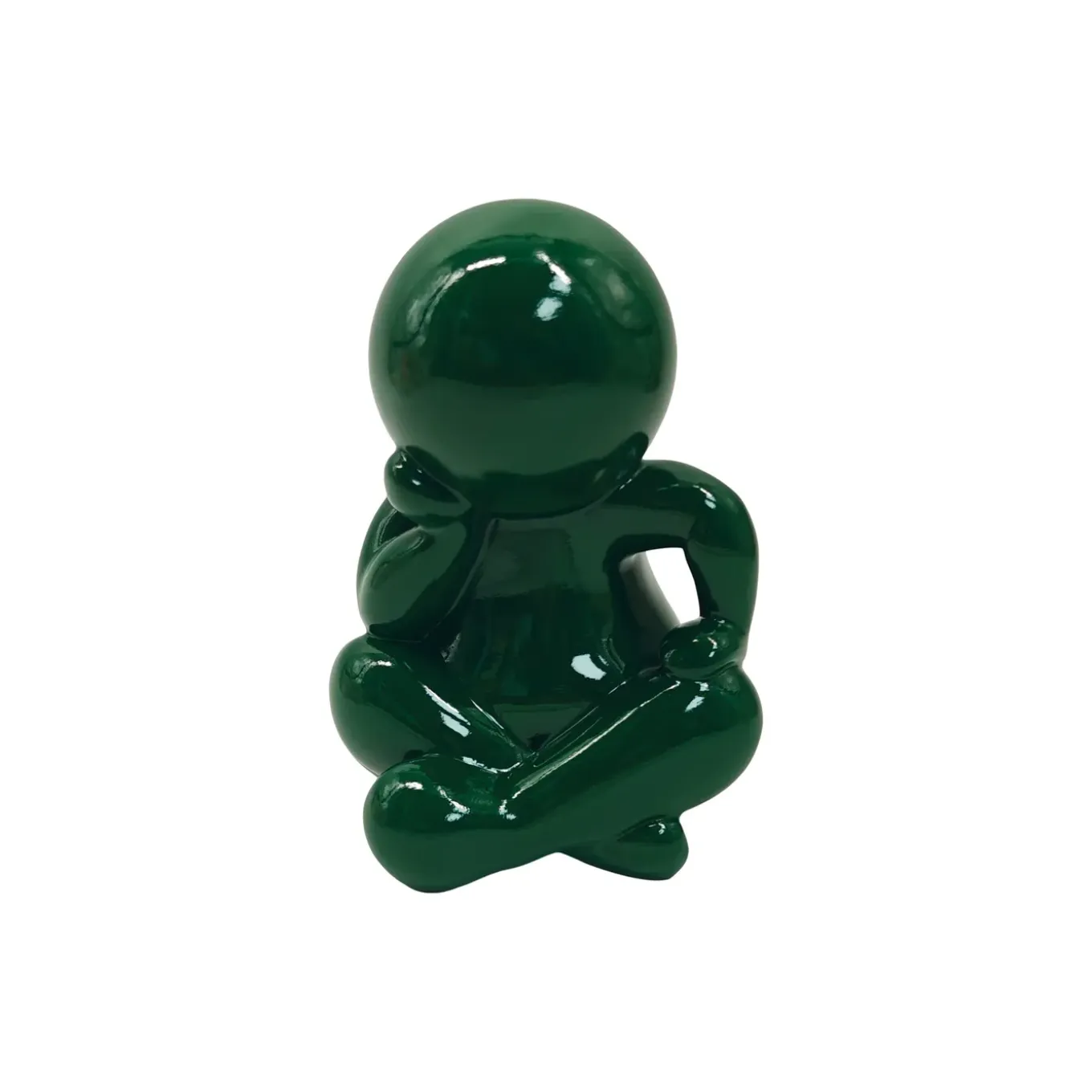 Present Time - Beeld Amigo Sitting Medium - Groen - 11,3x10,2x16,3 Cm