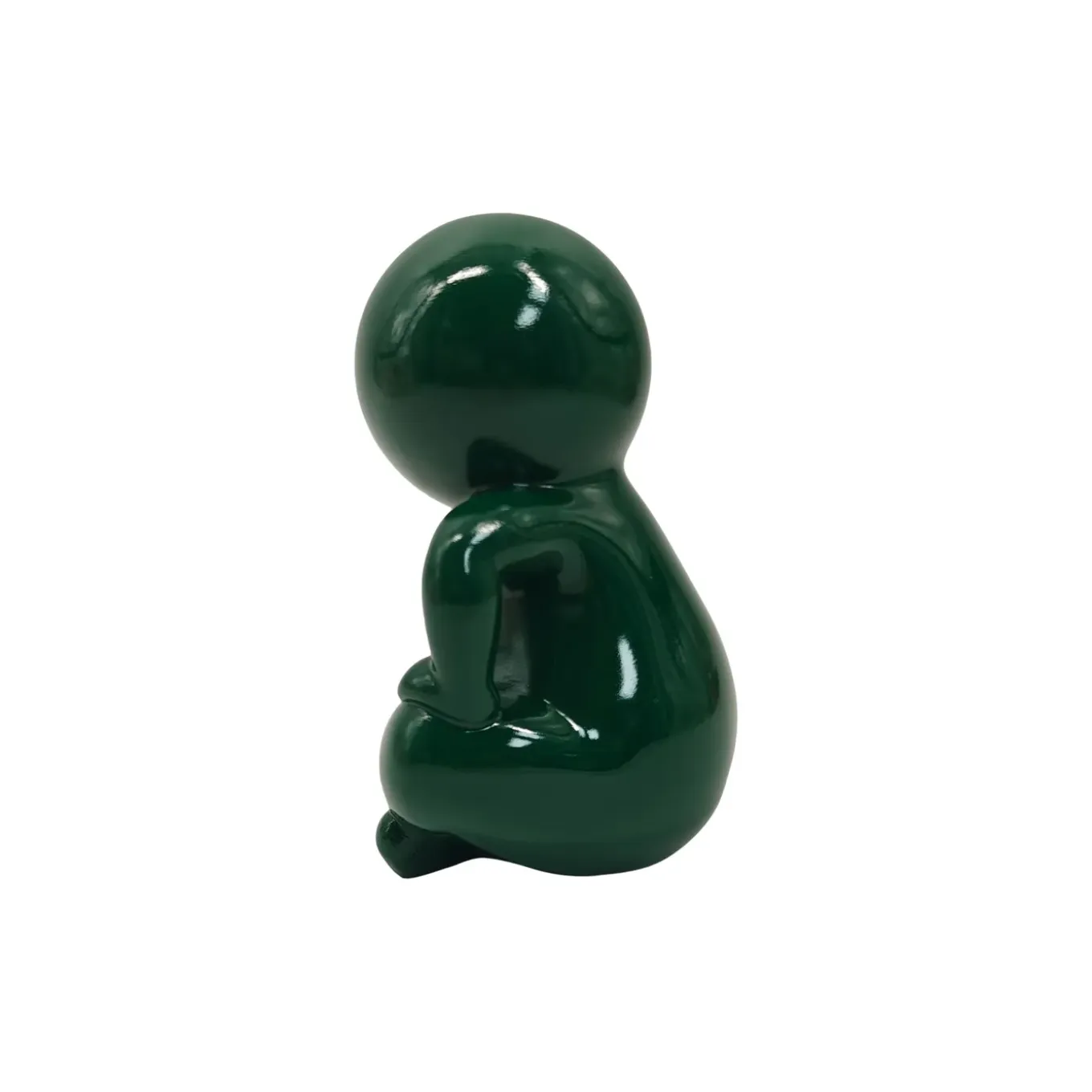 Present Time - Beeld Amigo Sitting Large - Groen - 24x21x34,8 Cm