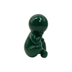 Present Time - Beeld Amigo Sitting Large - Groen - 24x21x34,8 Cm