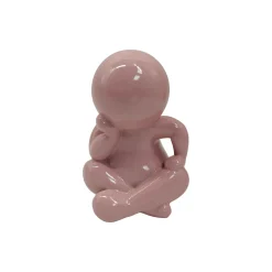 Present Time - Beeld Amigo Sitting Medium - Roze - 11,3x10,2x16,3 Cm