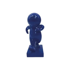 Present Time - Beeld Amigo Walking Medium - Blauw - 10,5x9,8x20 Cm