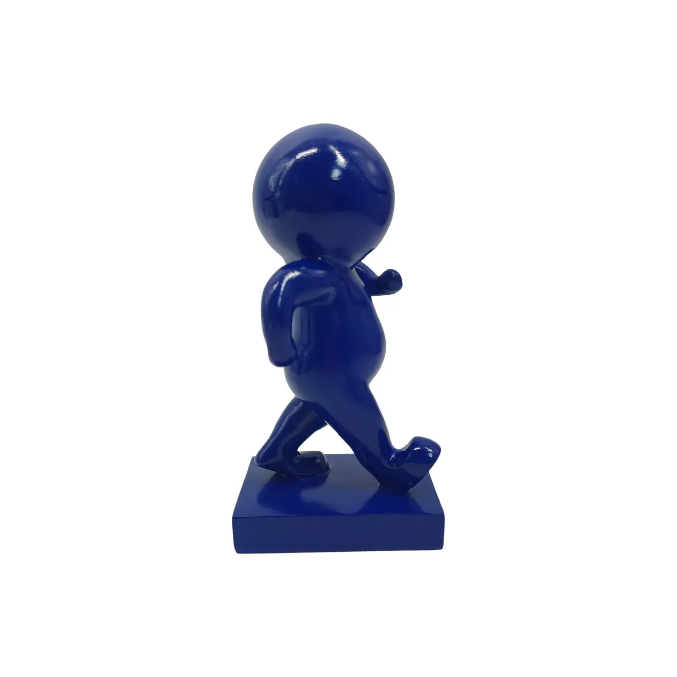 Present Time - Beeld Amigo Walking Medium - Blauw - 10,5x9,8x20 Cm