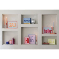 Present Time - Wall Art Ciao Large - Helderoranje