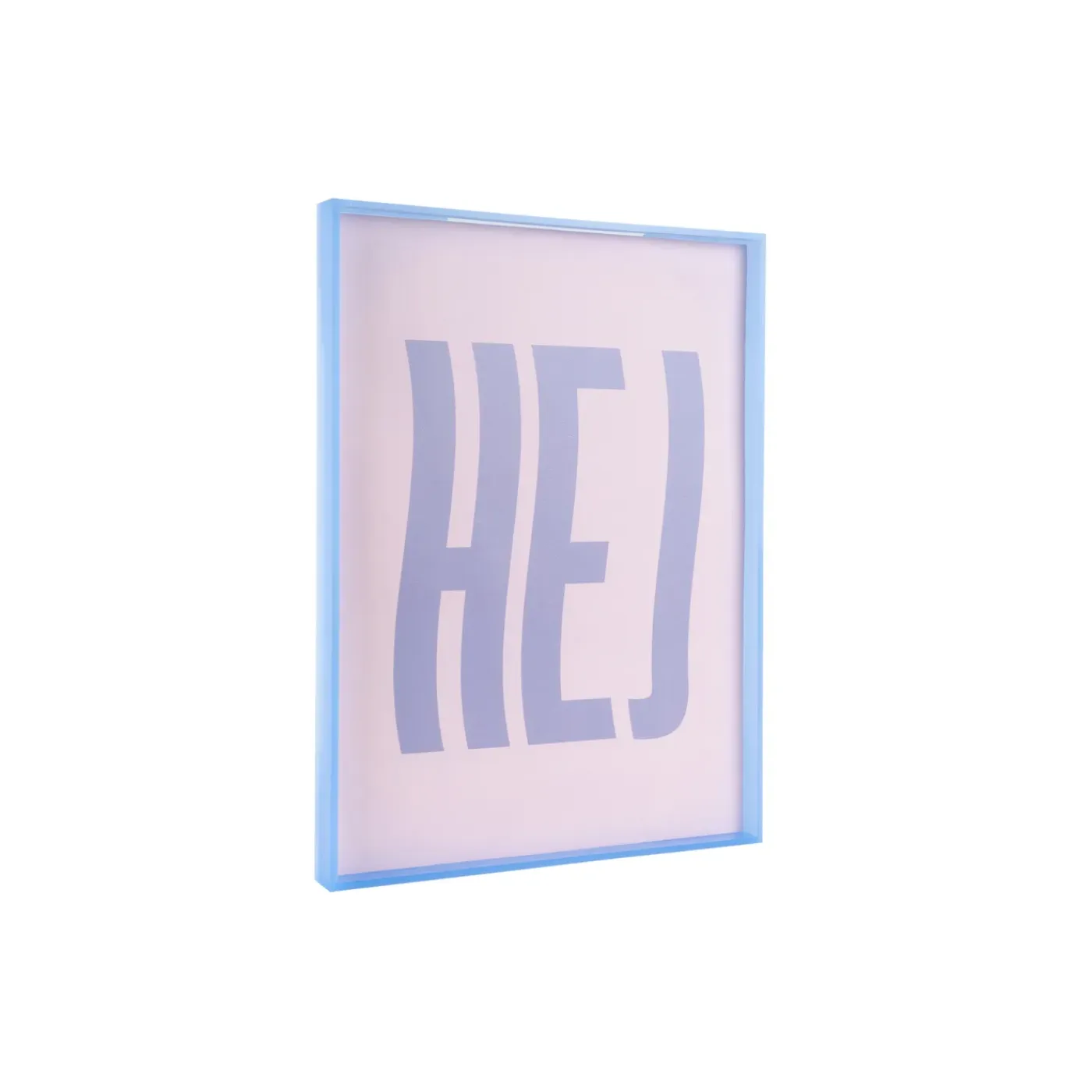 Present Time - Wall Art Hej Large - Paars