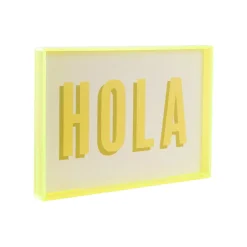 Present Time - Wall Art Hola Medium - Geel