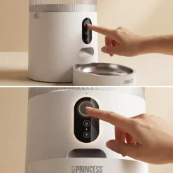 Princess Automatische Voerbak Smart 4l - App Bediening - Voedingsschema - Rvs & Bpa-vrij - 610040