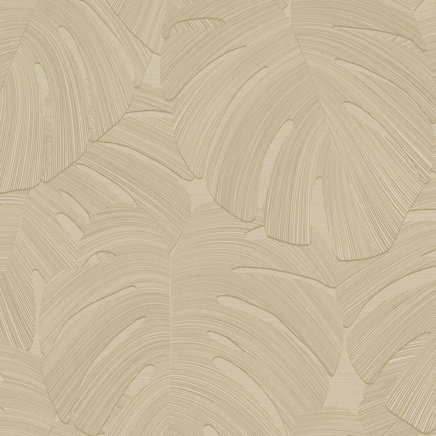 Origin Wallcoverings Proefstaal Behang Tropische Bladeren Taupe - 26.5 X 21 Cm - 348024-s