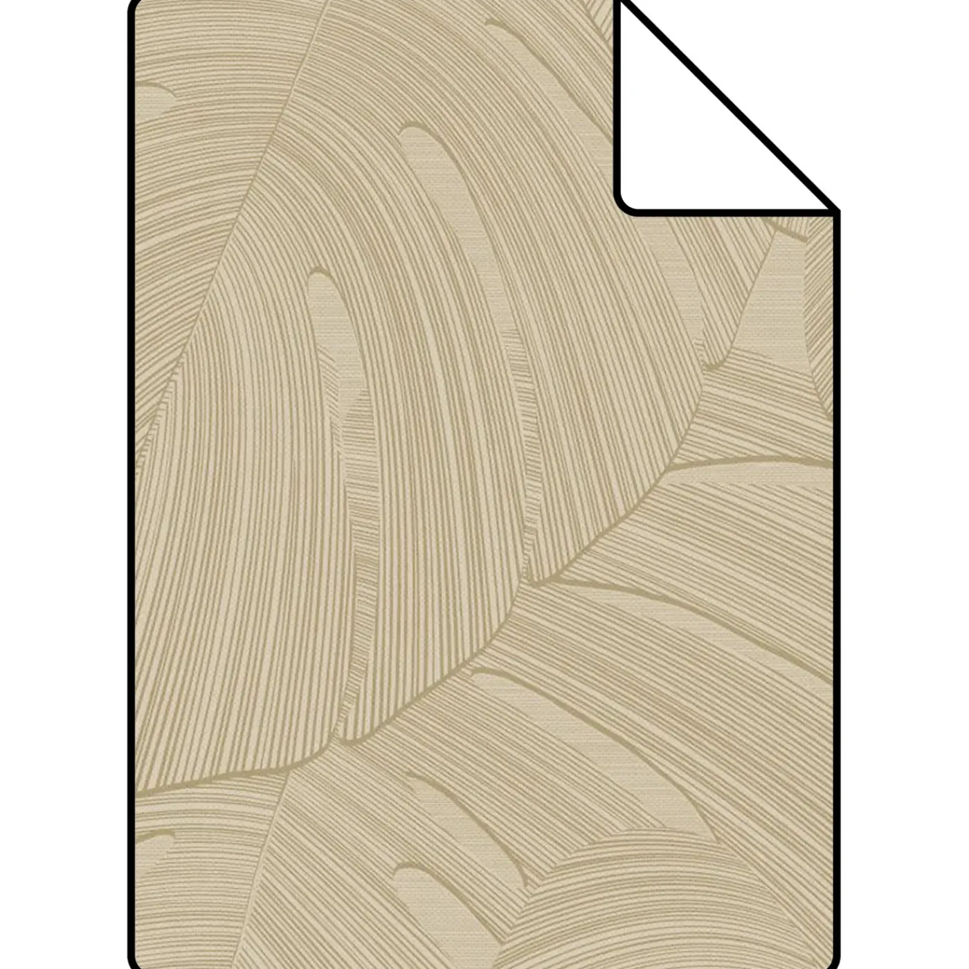 Origin Wallcoverings Proefstaal Behang Tropische Bladeren Taupe - 26.5 X 21 Cm - 348024-s