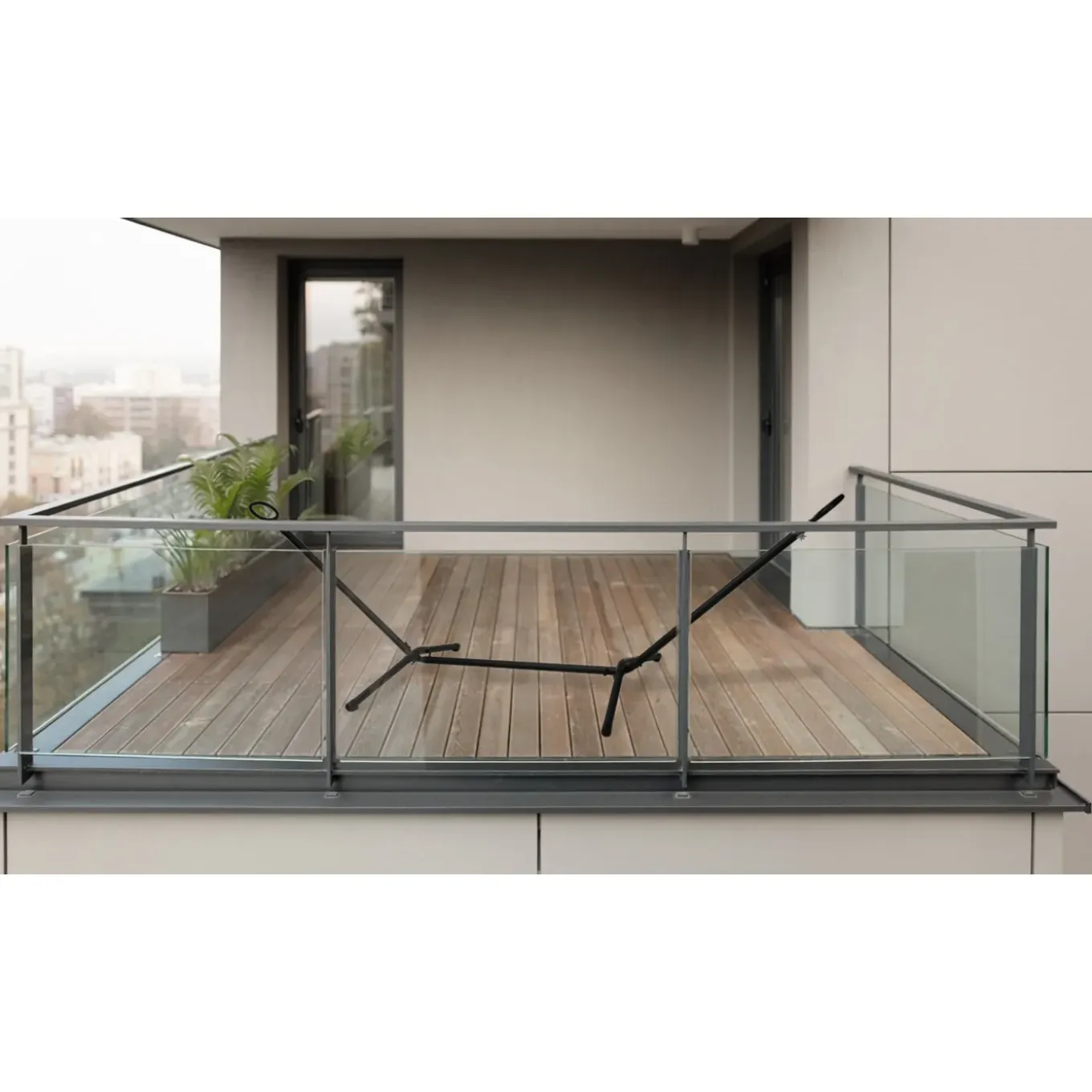 Progarden Hangmatstandaard Metaal 300x120x94 Cm Tot 120 Kg Met Haken