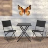 Pro Garden Wanddecoratie Vlinder - Oranje - 34 X 28cm - Metaal