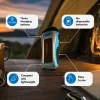 Prolight Zaklamp Oplaadbaar Via Dynamo, Usb En Solar - Grijs